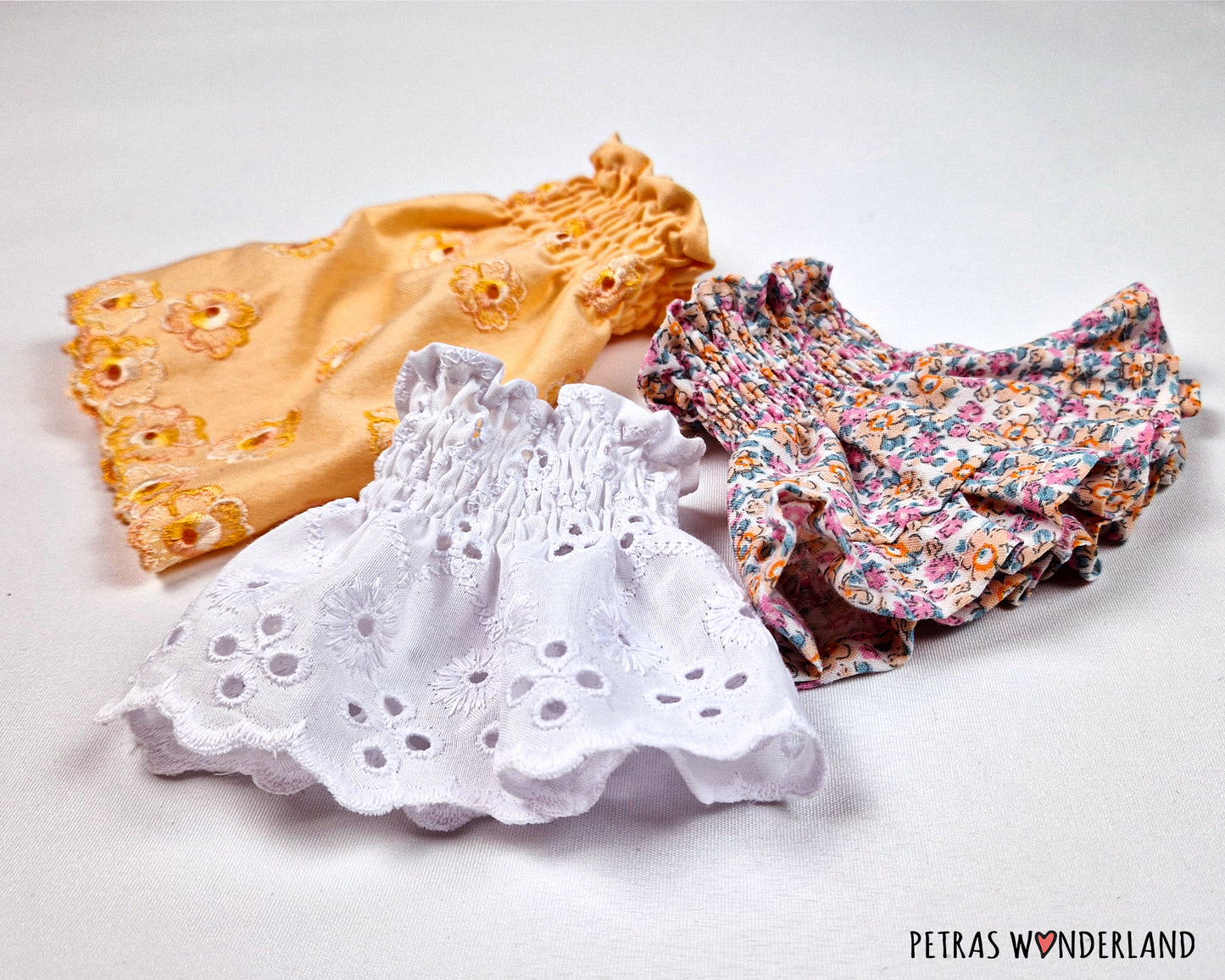 Clothes and accessories from Bunny, Mom and Baby collections - sewing patterns and tutorials