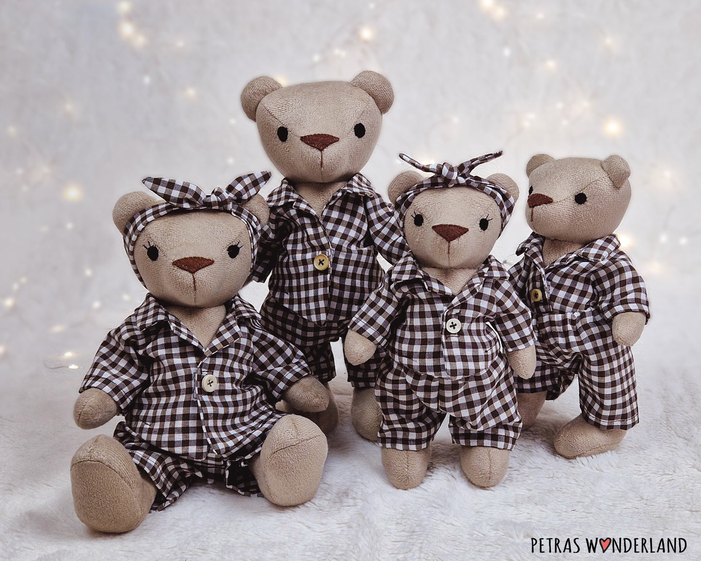 Bear Toys Family - sewing pattern and tutorial