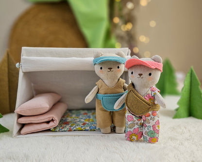 Mini doll Camping set - PDF sewing pattern and tutorial