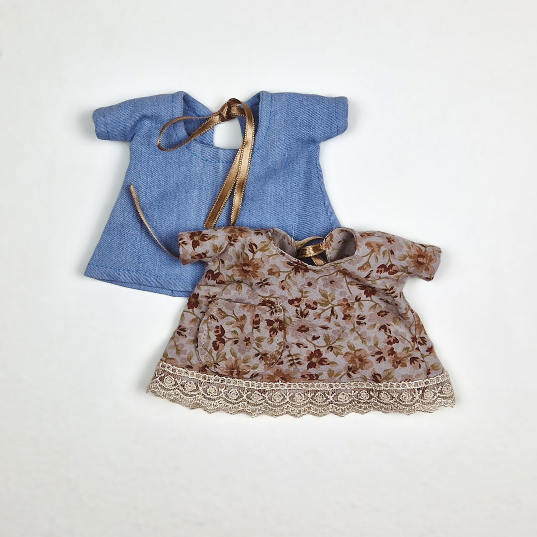 Mom and baby collection clothes from Fox 2 Dress Styles, 2 Tote Bag Designs, Turban Knot Headband and Shoes sewing patterns and tutorials