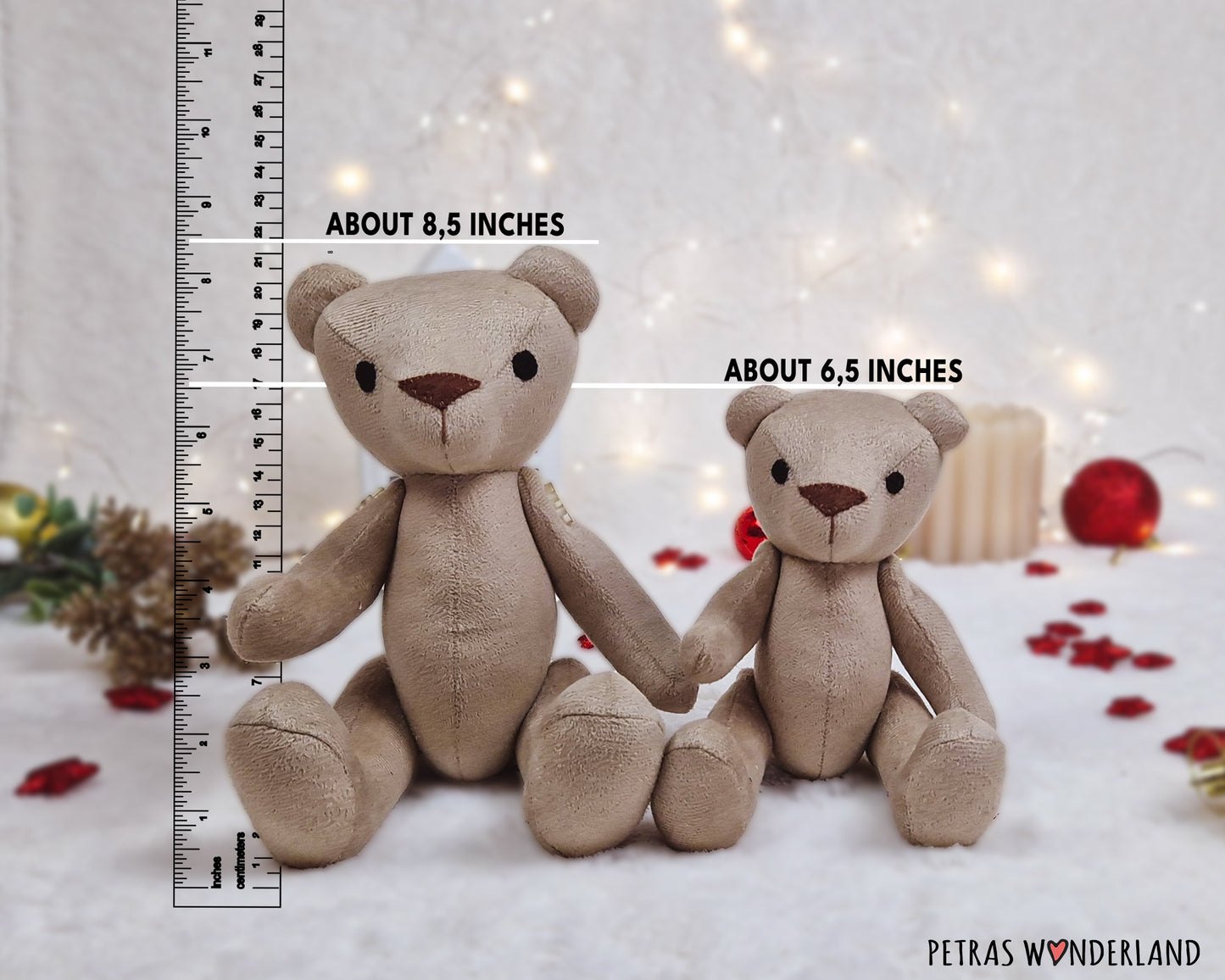 Bear Toys Family - sewing pattern and tutorial