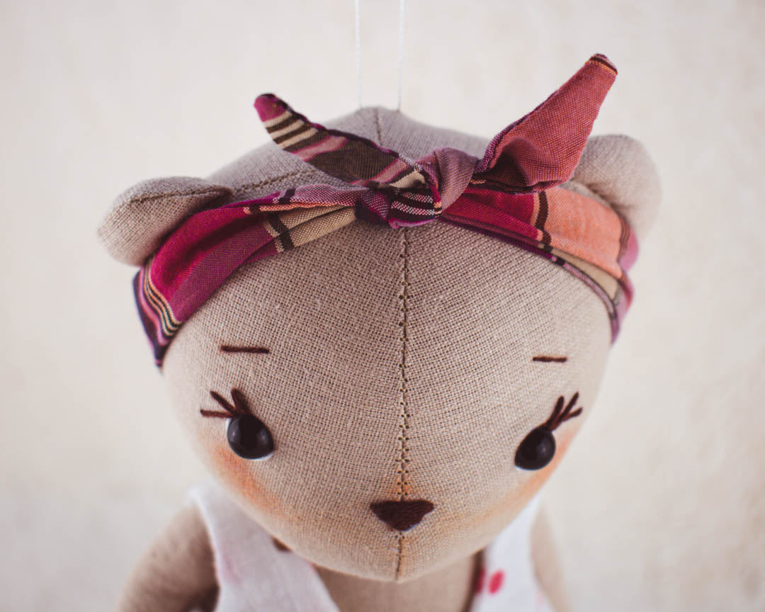 Clothes and accessories from Bear, Mom and Baby collections sewing pattern and tutorials