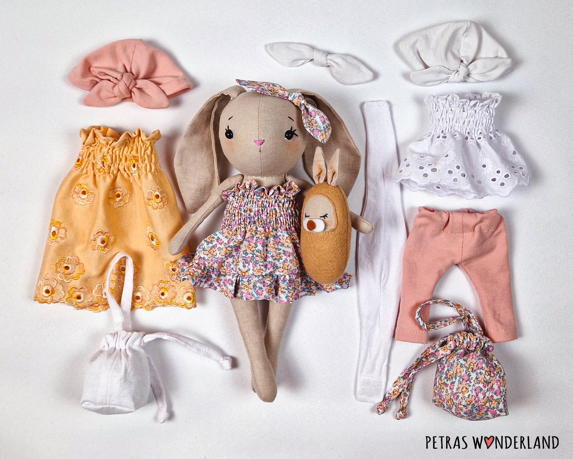 Bunny Mom and Baby - sewing pattern and tutorial
