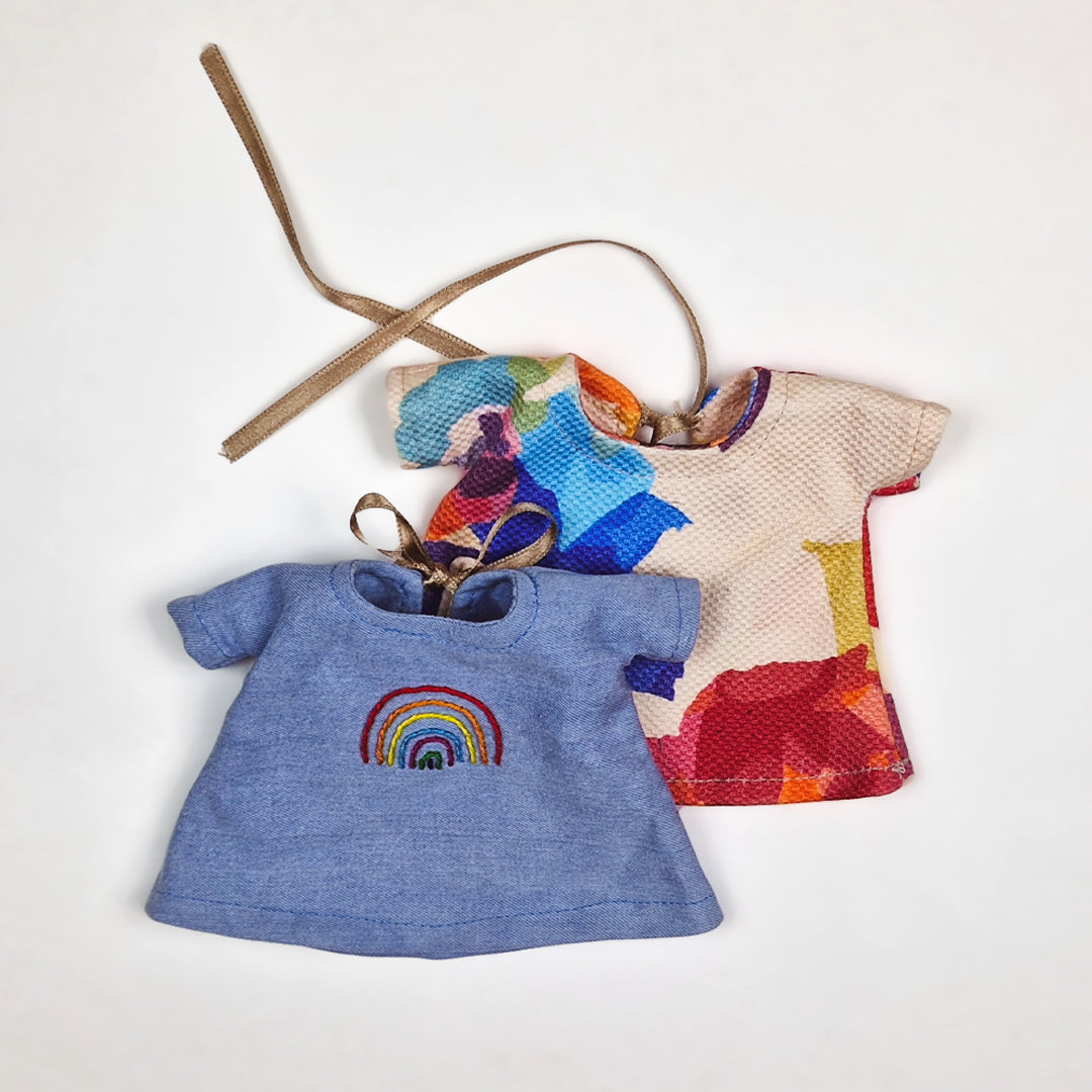 Mom and baby collection clothes from Fox 2 Dress Styles, 2 Tote Bag Designs, Turban Knot Headband and Shoes sewing patterns and tutorials