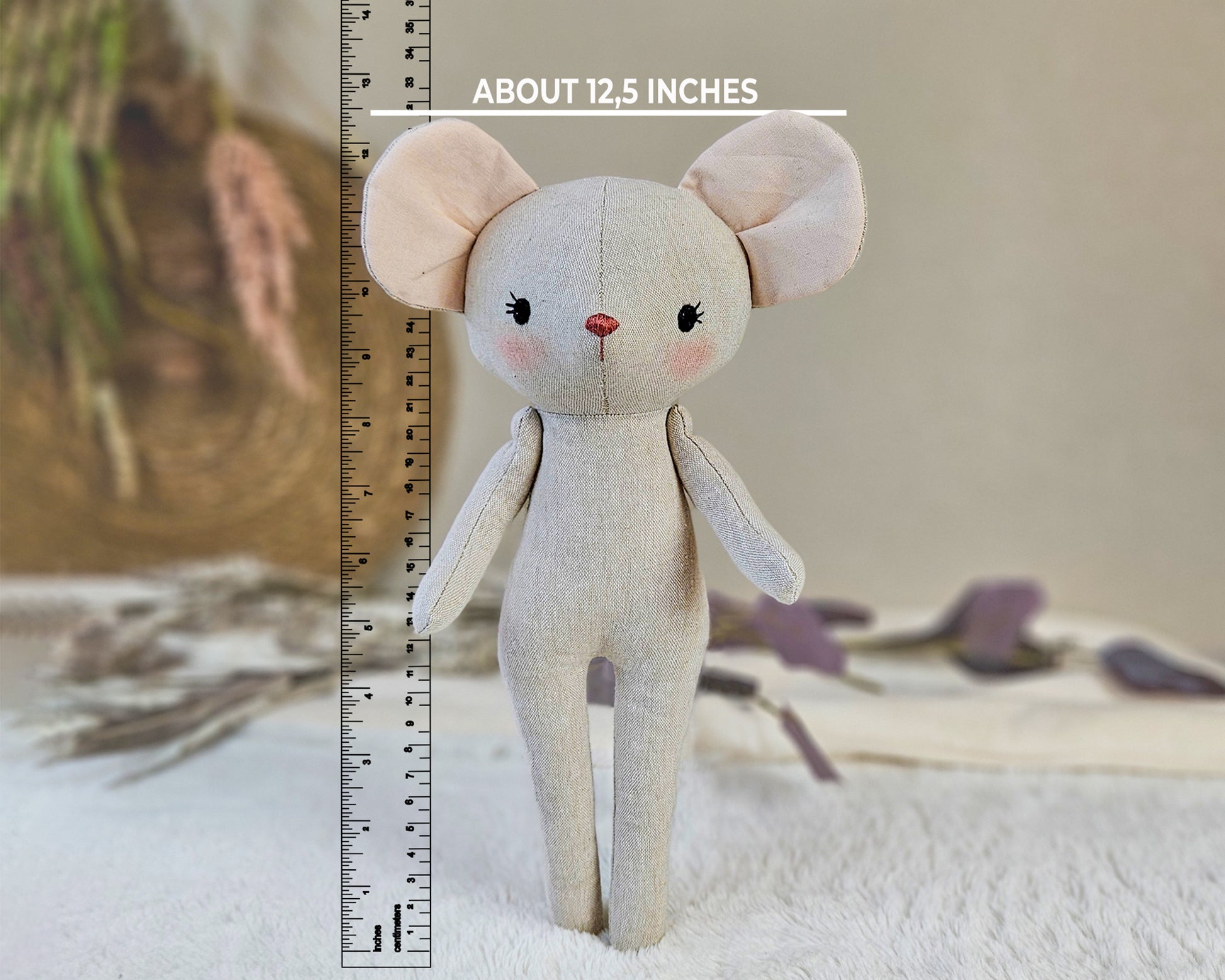 Mouse doll and dog pet - PDF sewing pattern and tutorial