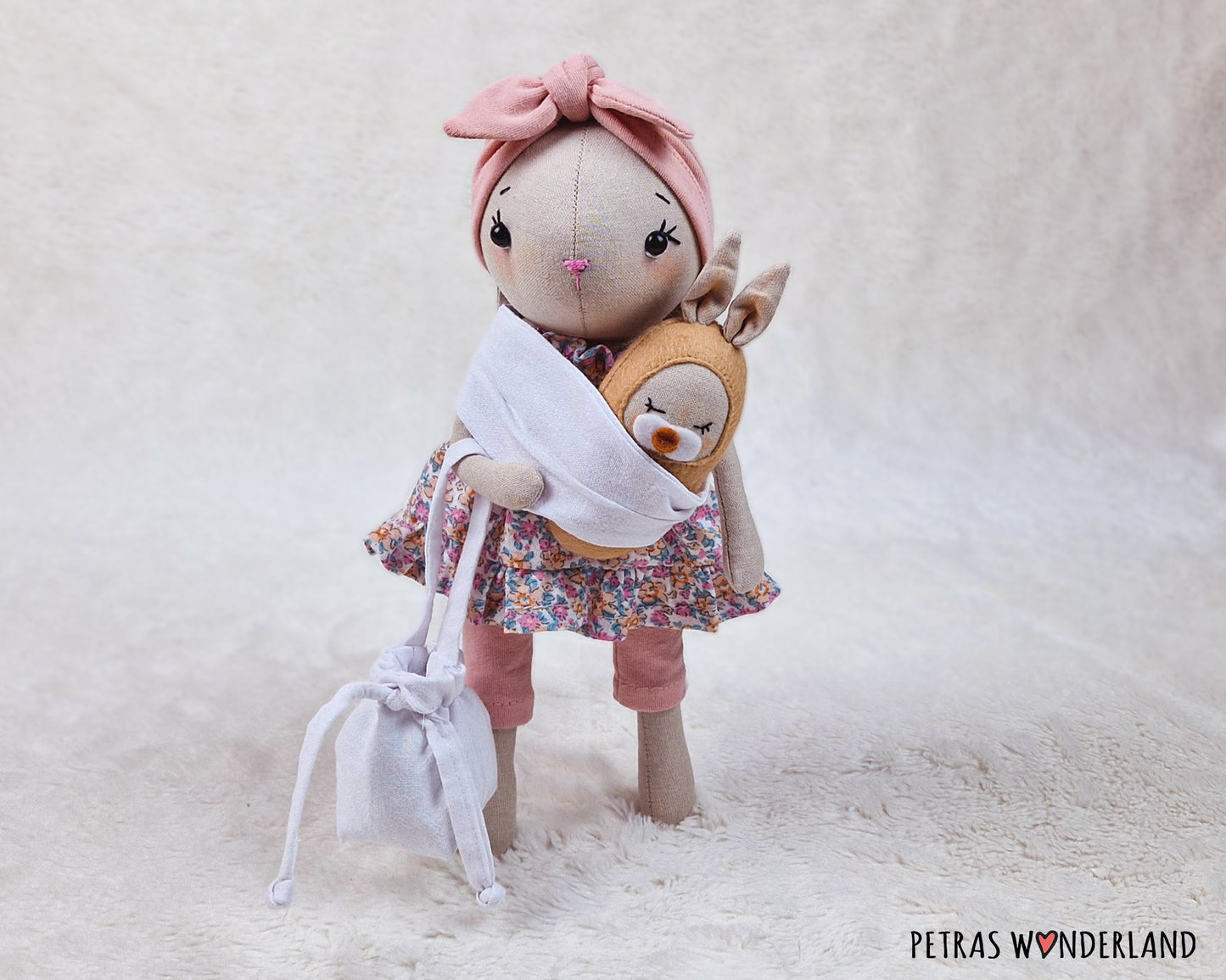 Bunny Mom and Baby - sewing pattern and tutorial