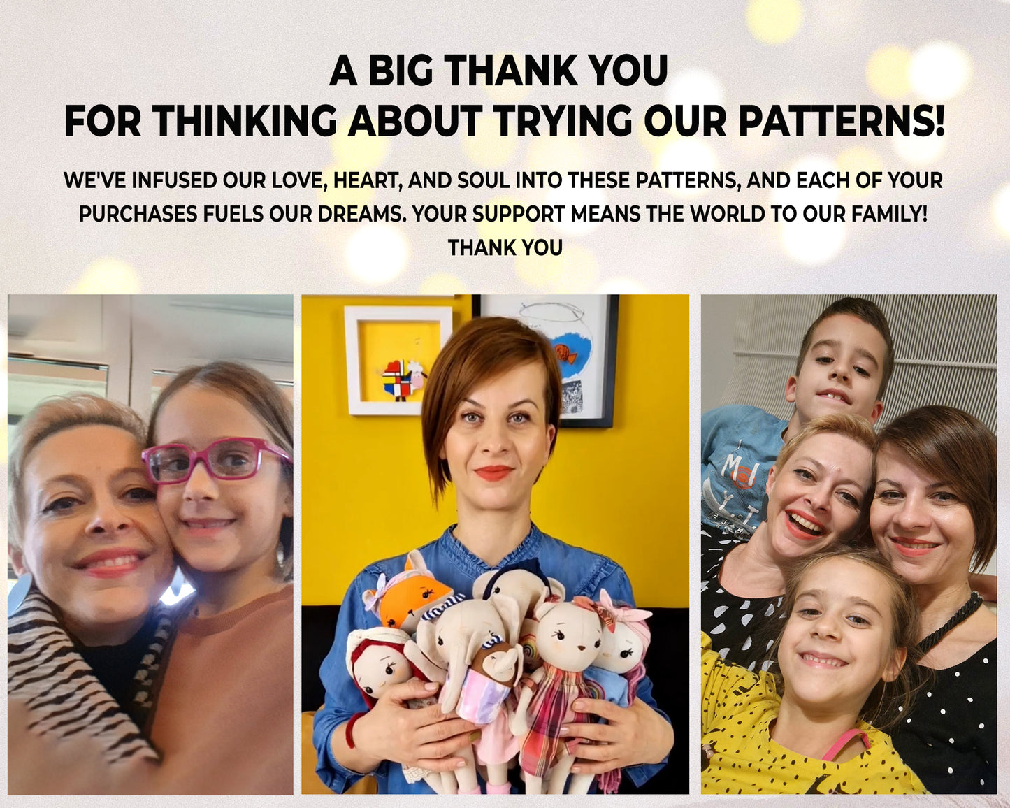 Cuddly Teddy - PDF sewing pattern and tutorial