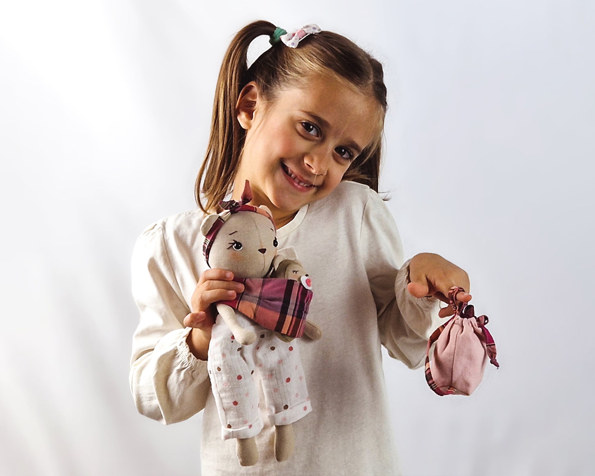 Clothes and accessories from Bear, Mom and Baby collections sewing pattern and tutorials