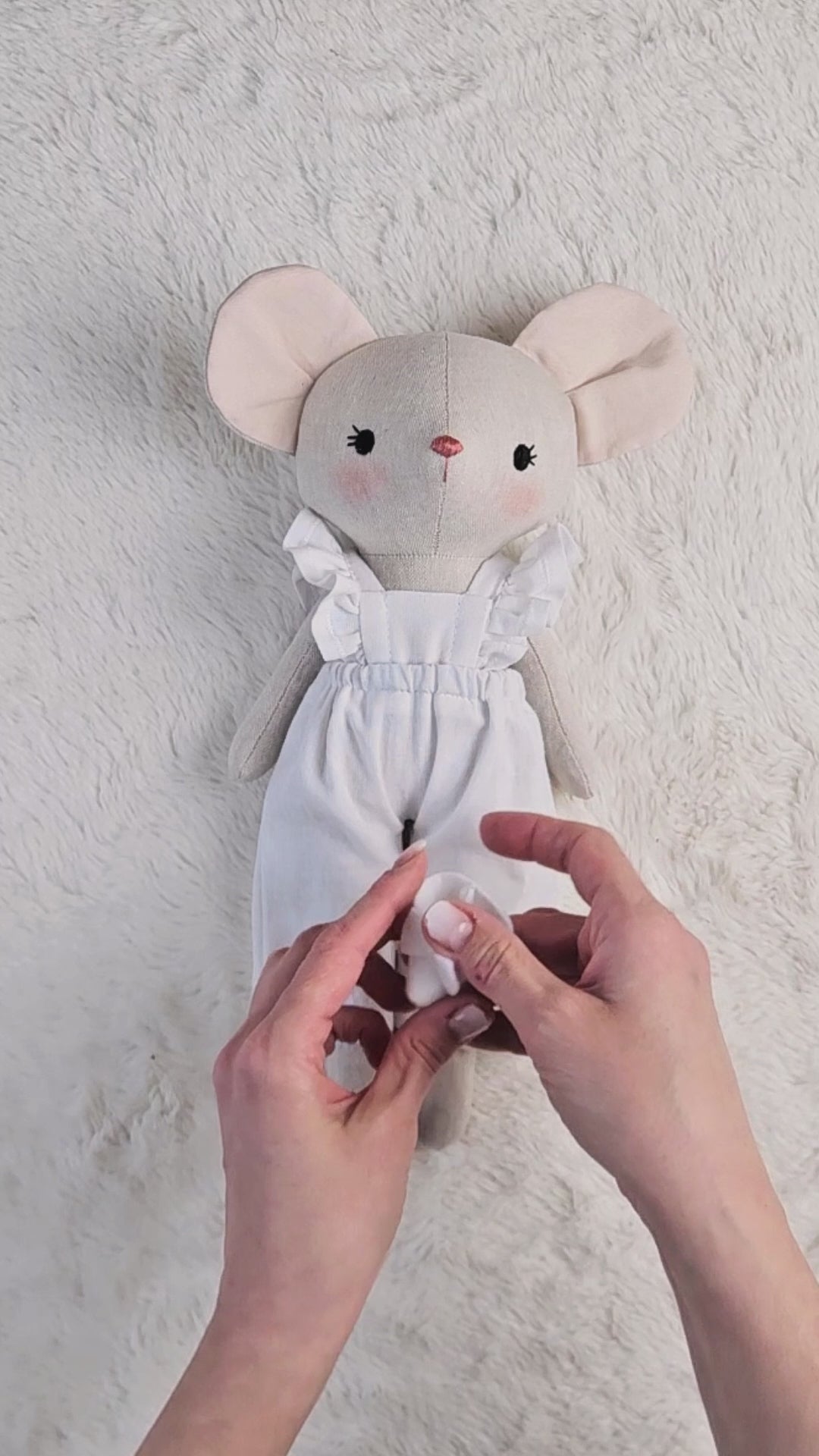 Mouse doll and dog pet - PDF sewing pattern and tutorial