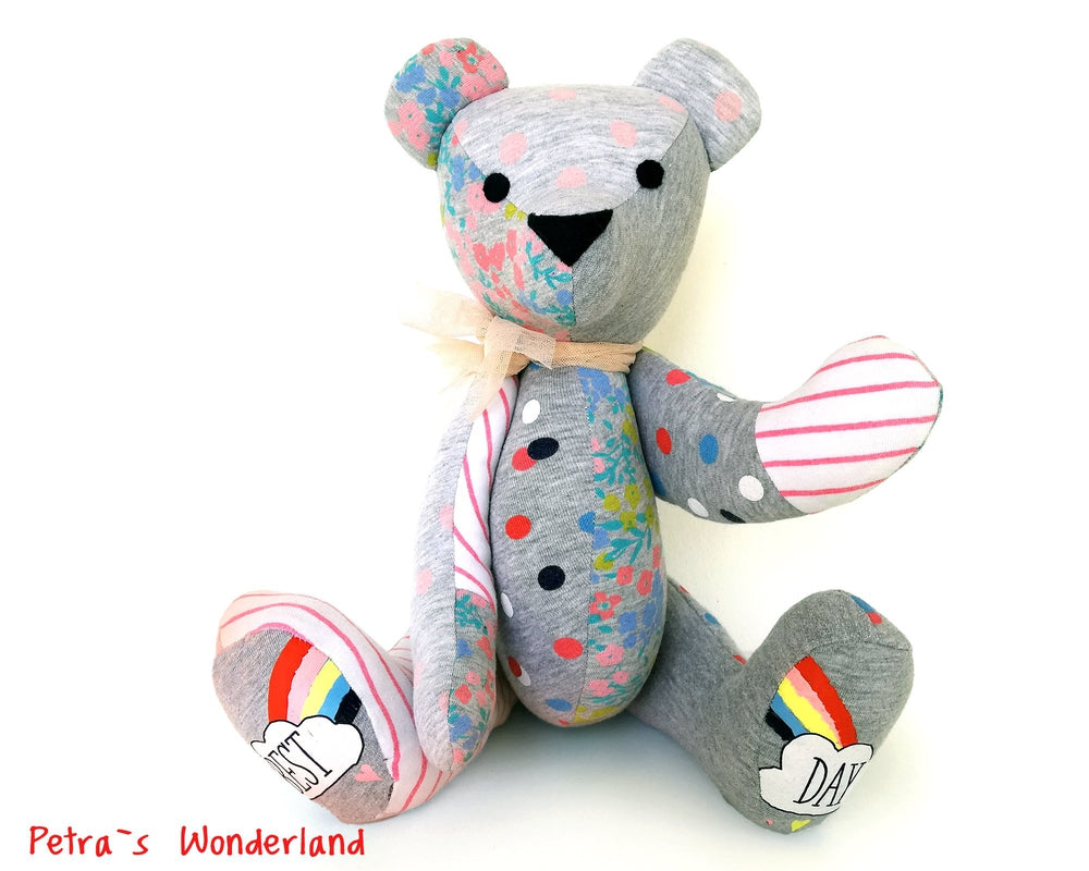 Memory Bear Ben - PDF doll sewing pattern and tutorial 01