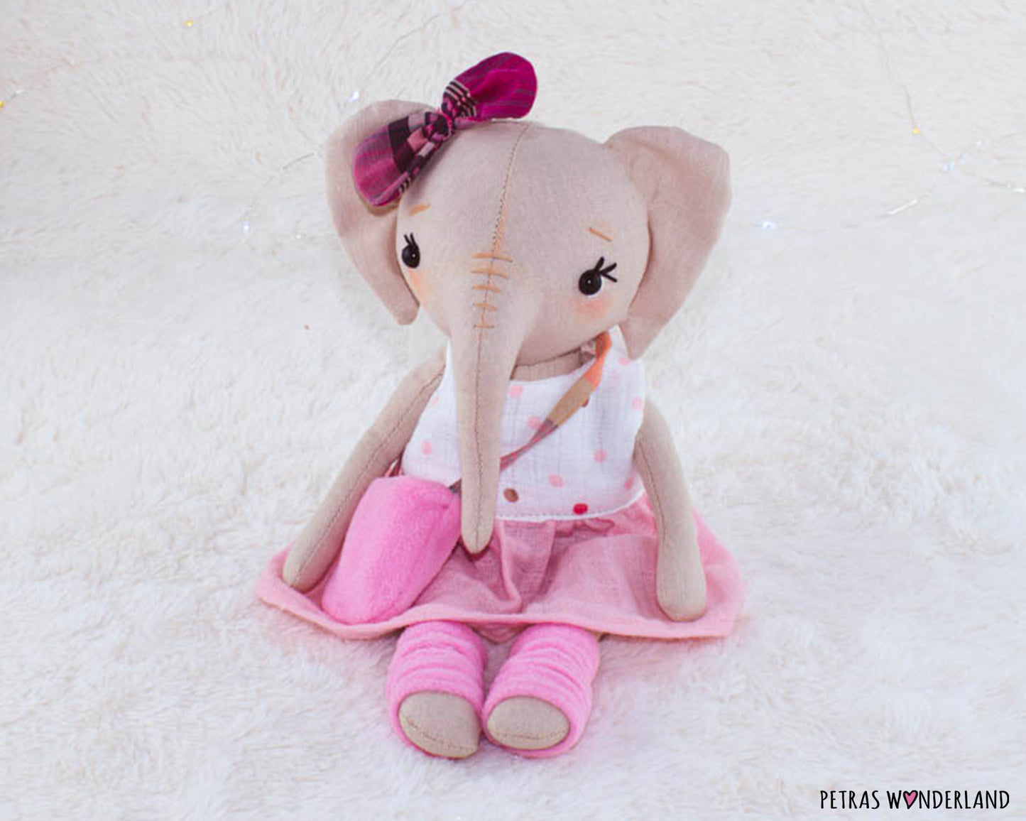 Elephant Mom and Baby - PDF sewing pattern and tutorial