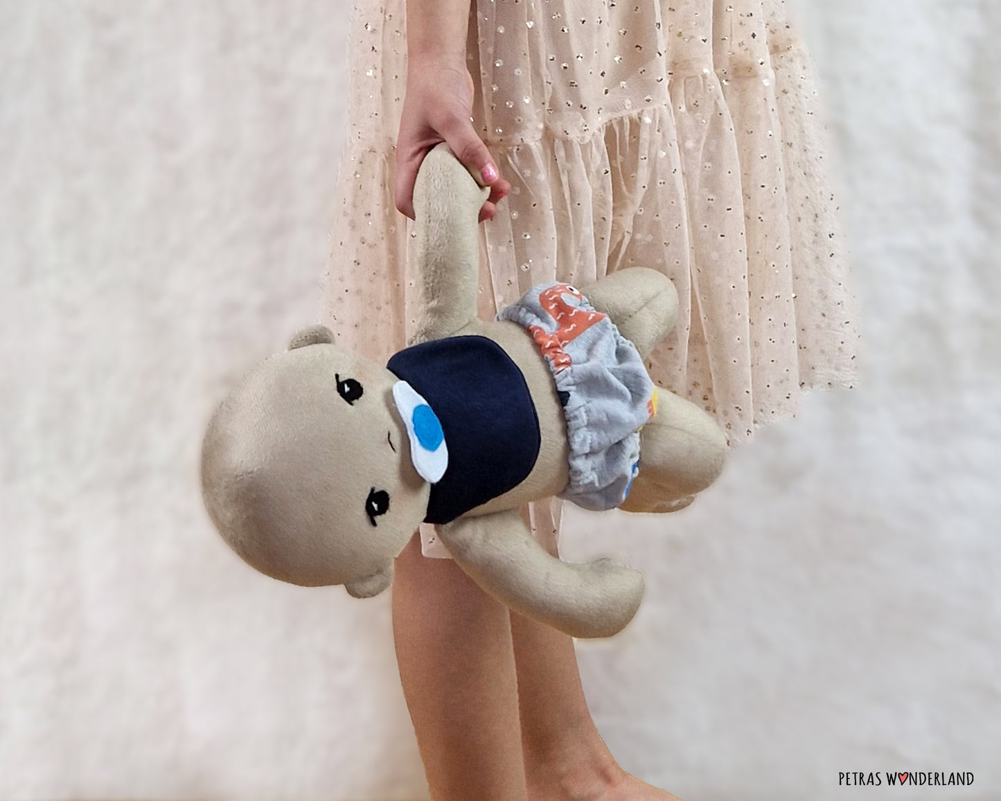 Baby Doll 15 inch - sewing step by step pattern and tutorial for doll and accessories