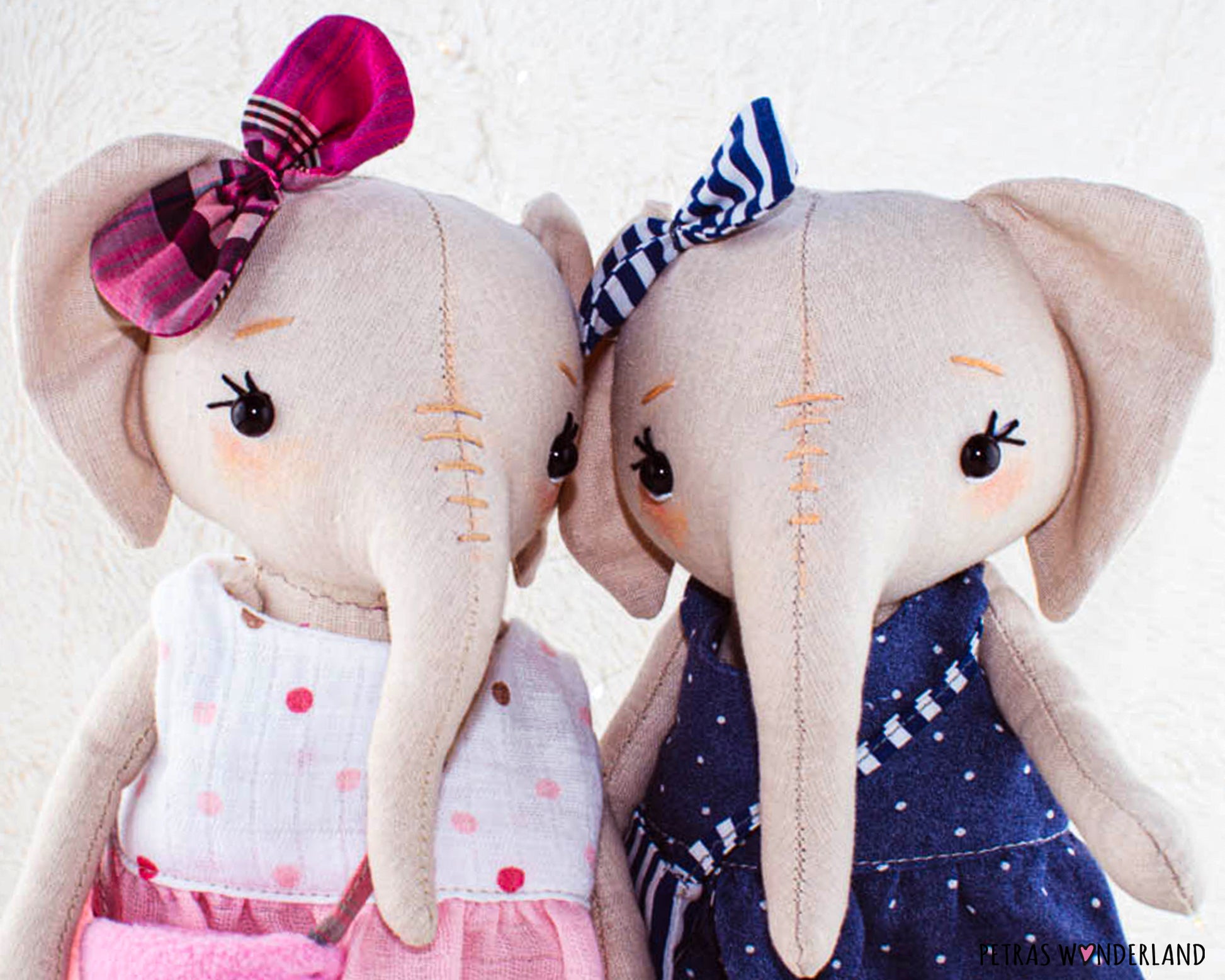 Elephant Mom and Baby - PDF sewing pattern and tutorial