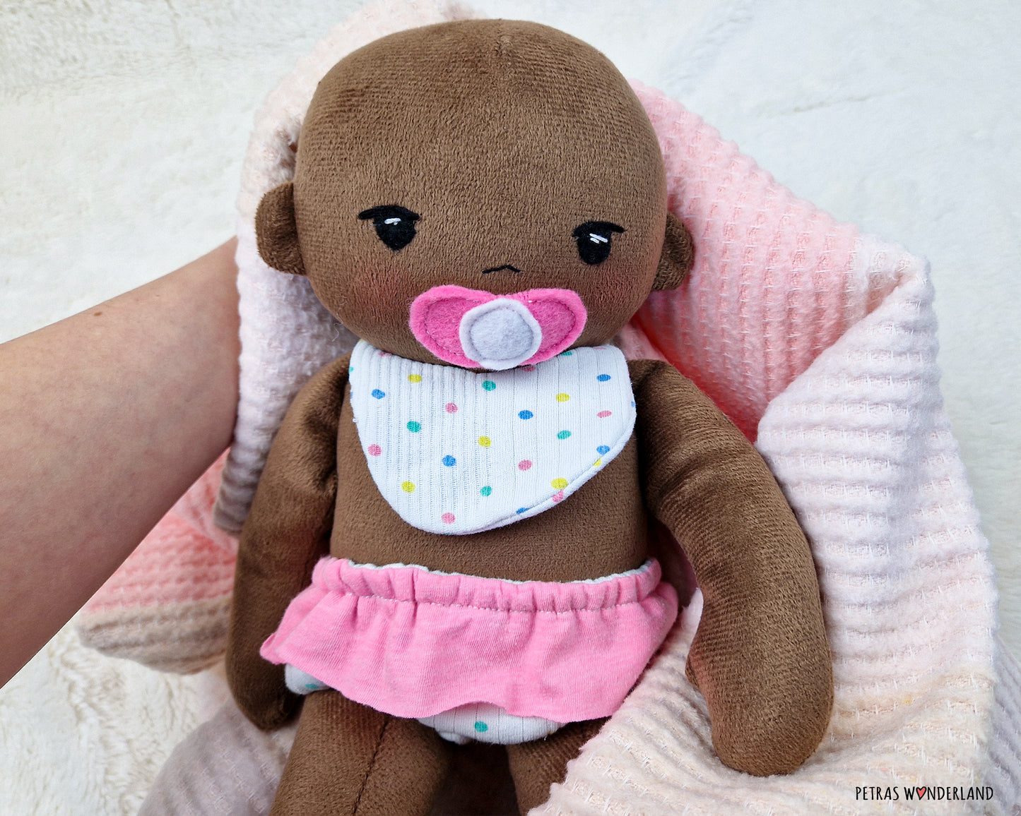Baby Doll 15 inch - sewing step by step pattern and tutorial for doll and accessories