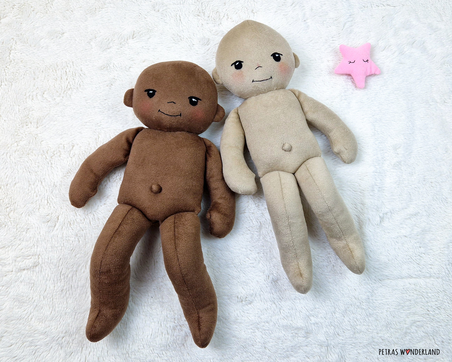 Baby Doll 15 inch - sewing step by step pattern and tutorial for doll and accessories