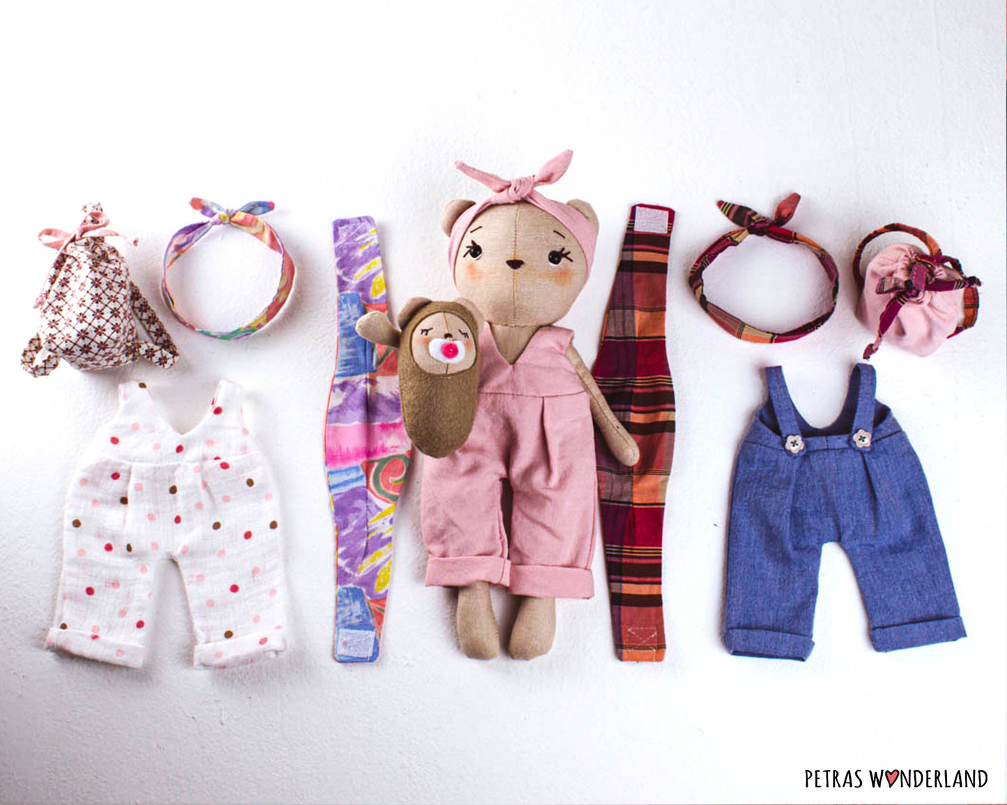 Bear Mom and Baby - PDF sewing pattern and tutorial