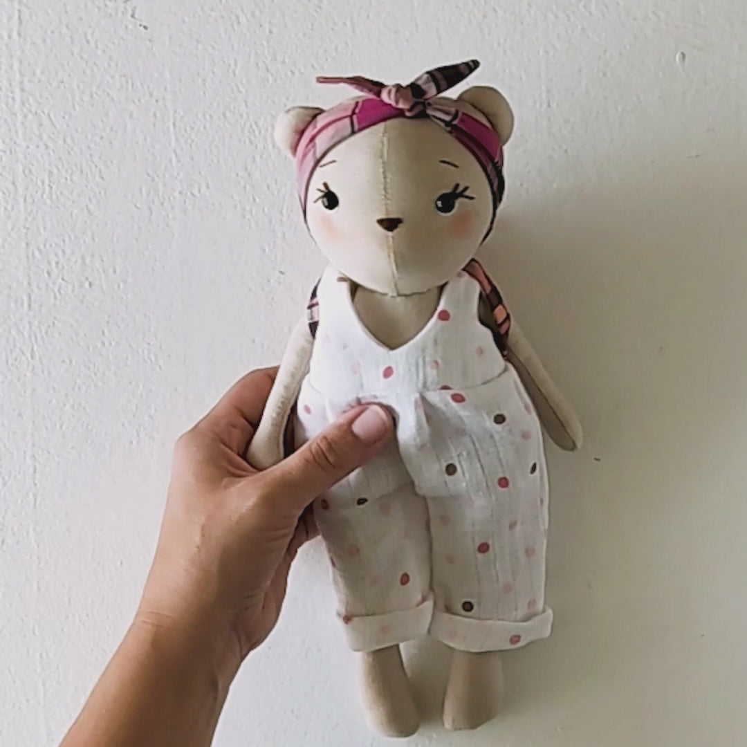 Bear Mom and Baby - PDF sewing pattern and tutorial