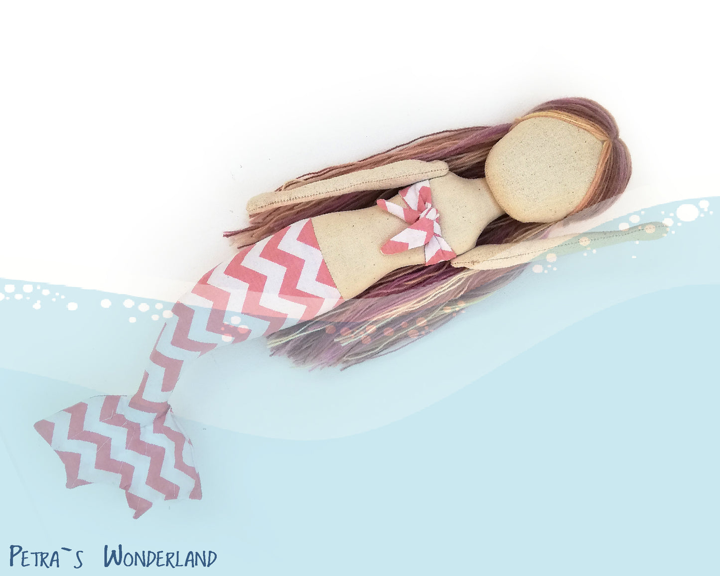 Mermaid doll - PDF doll sewing pattern and tutorial 04