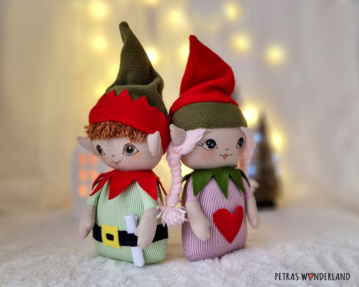 Christmas Elves - PDF sewing pattern and tutorial