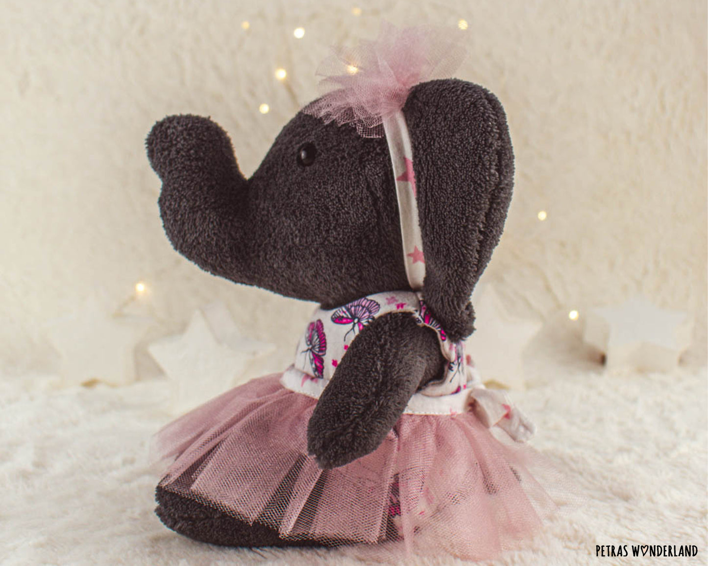 SPECIAL OFFER: Baby animals Bunny, Mouse and Elephant with Accessories - sewing patterns and tutorials 04