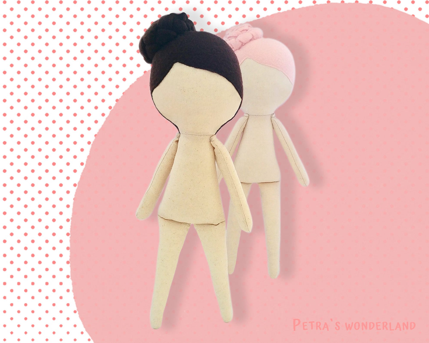 Anny Doll Body 12 inch - PDF doll sewing pattern and tutorial 02