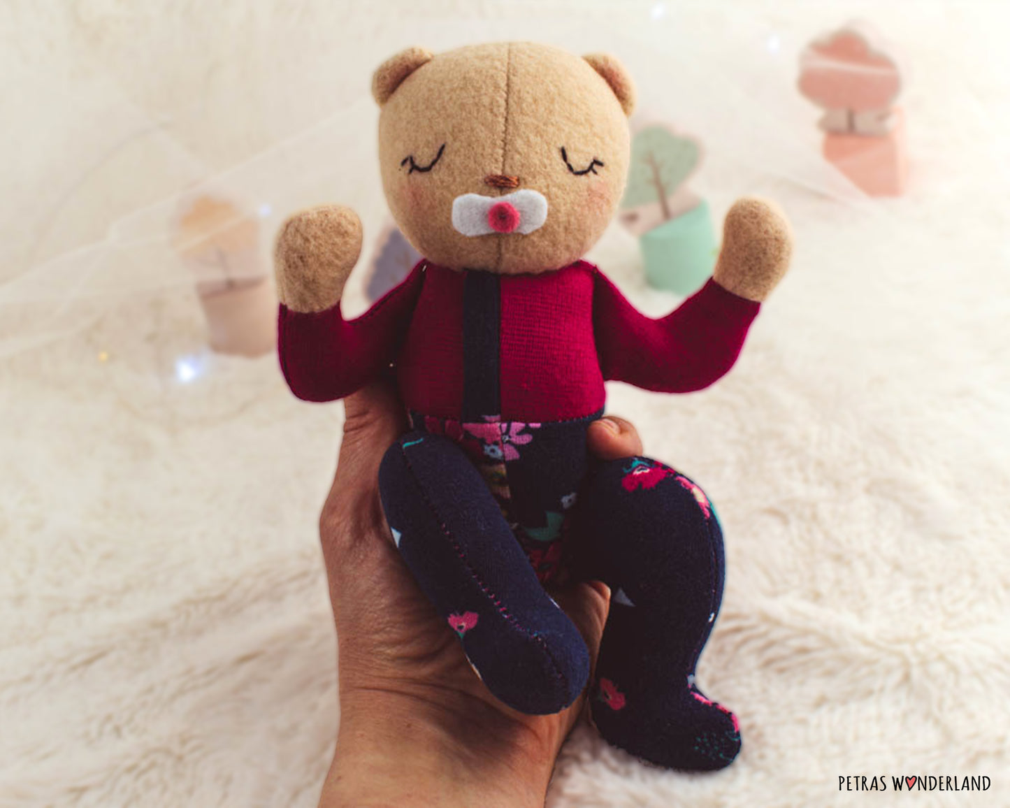 Newborn Baby Animals 8 Inch - PDF sewing pattern and tutorial 03
