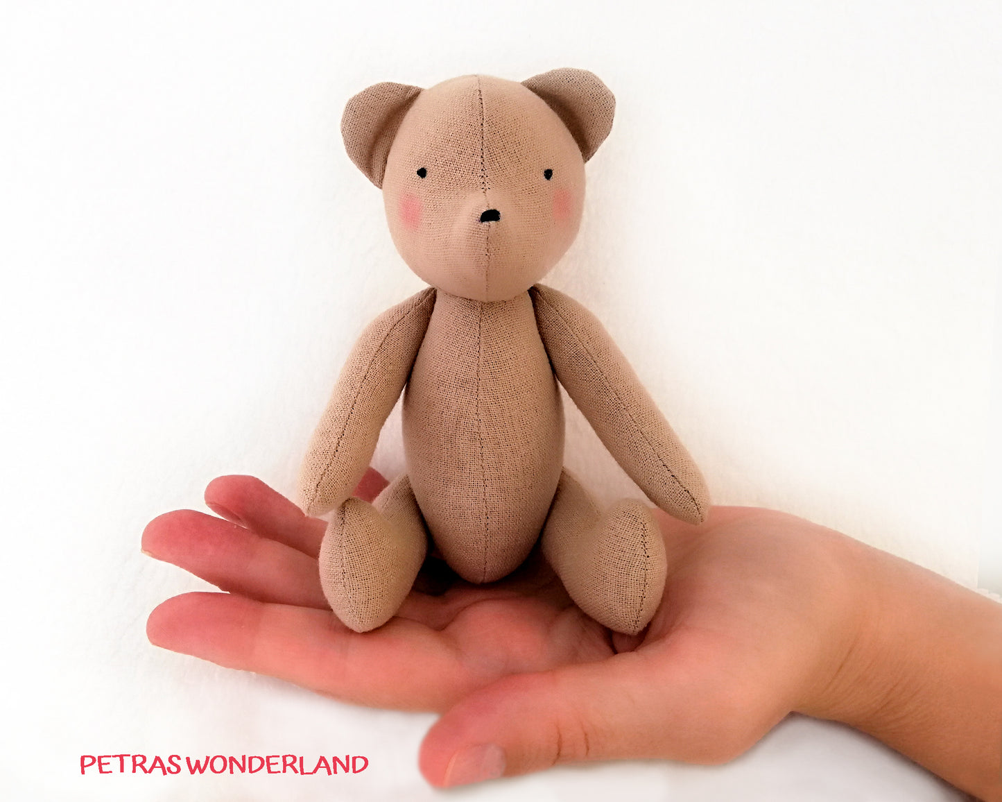 Mini Bear 6 inch - PDF doll sewing pattern and tutorial 07