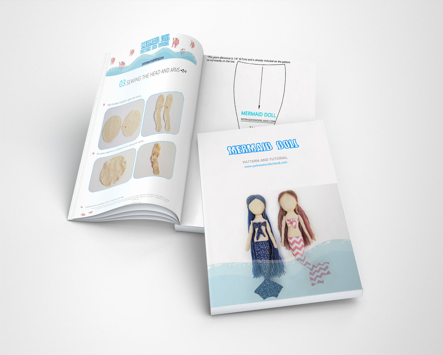Mermaid doll - PDF doll sewing pattern and tutorial 05