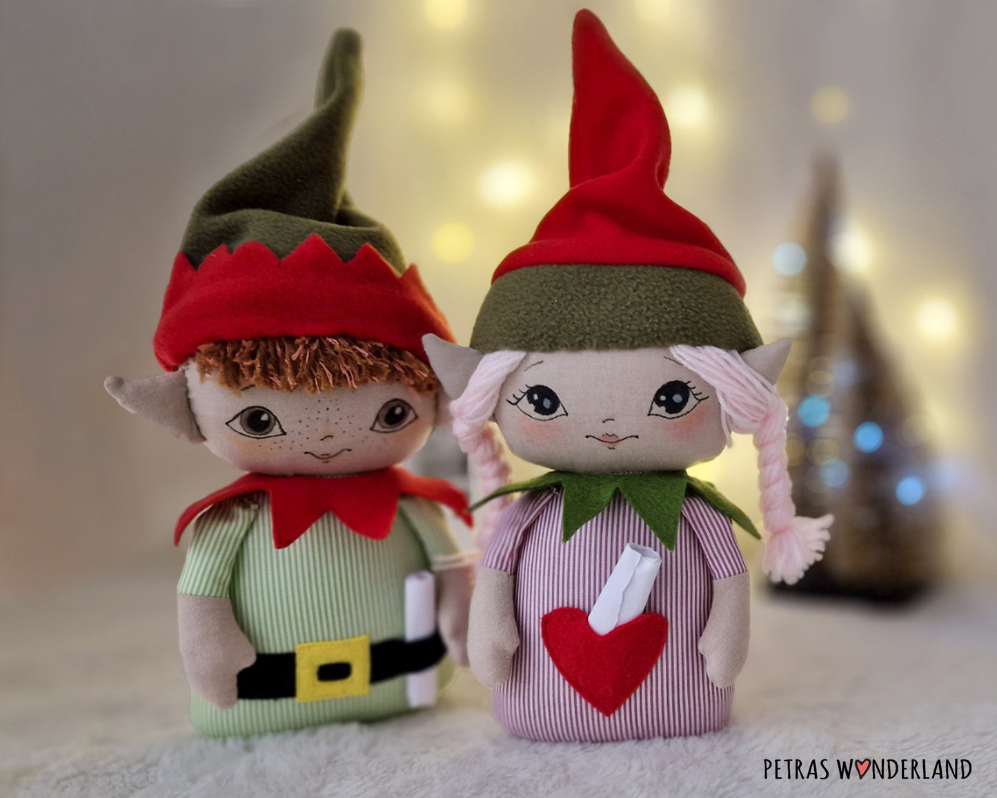 Christmas Elves - PDF sewing pattern and tutorial