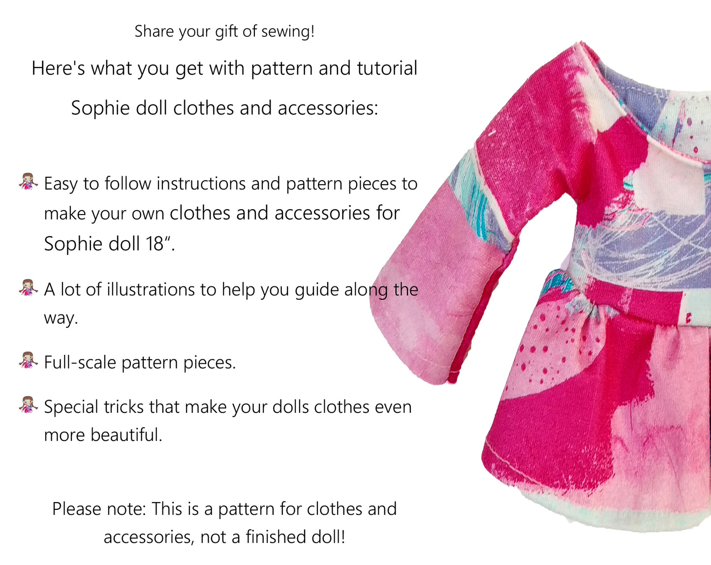 Doll Clothes 18 inch - PDF sewing pattern and tutorial 10