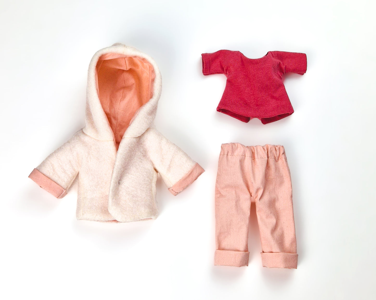 Set of clothes for Forest doll body - PDF sewing pattern and tutorial