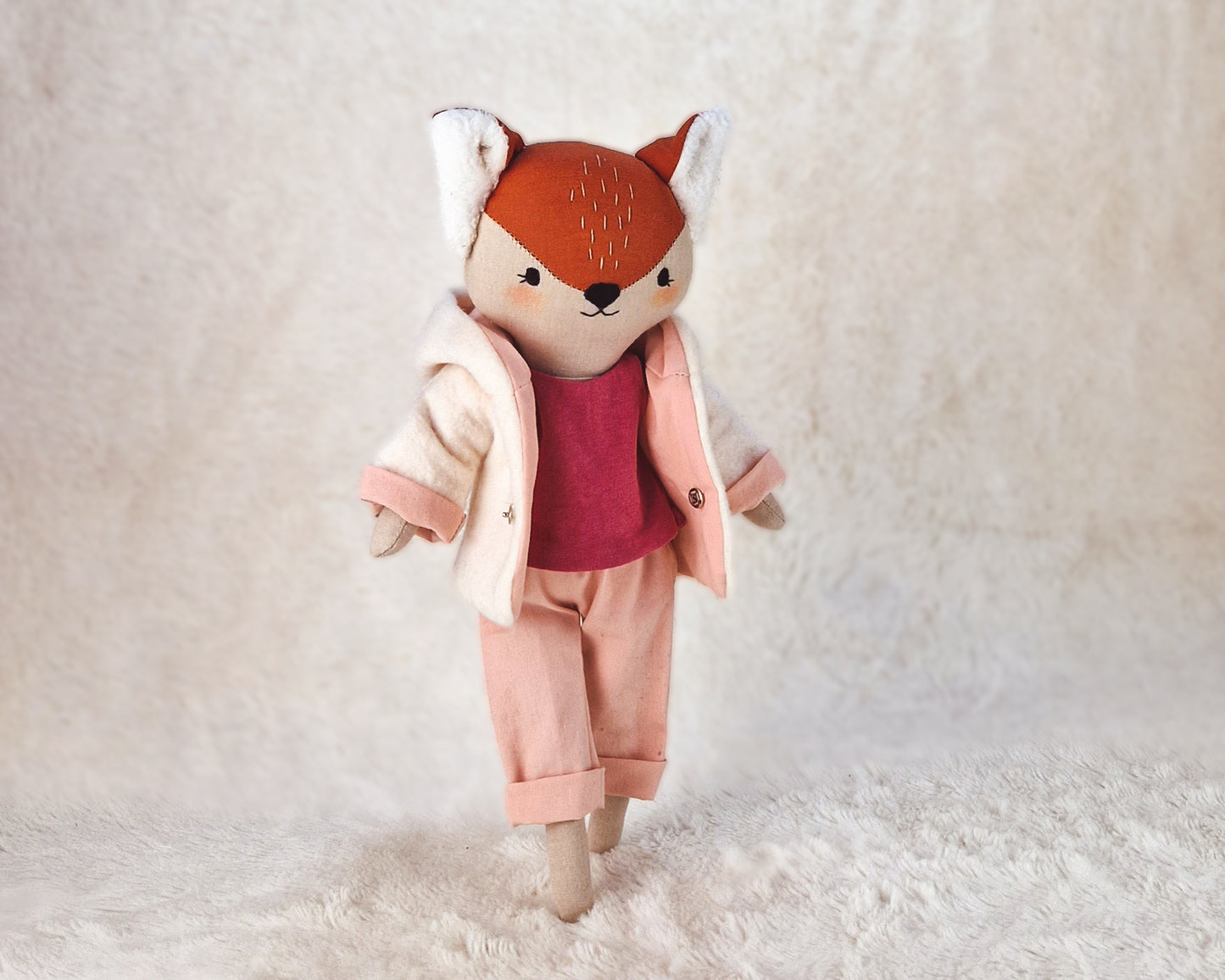 Set of clothes for Forest doll body - PDF sewing pattern and tutorial