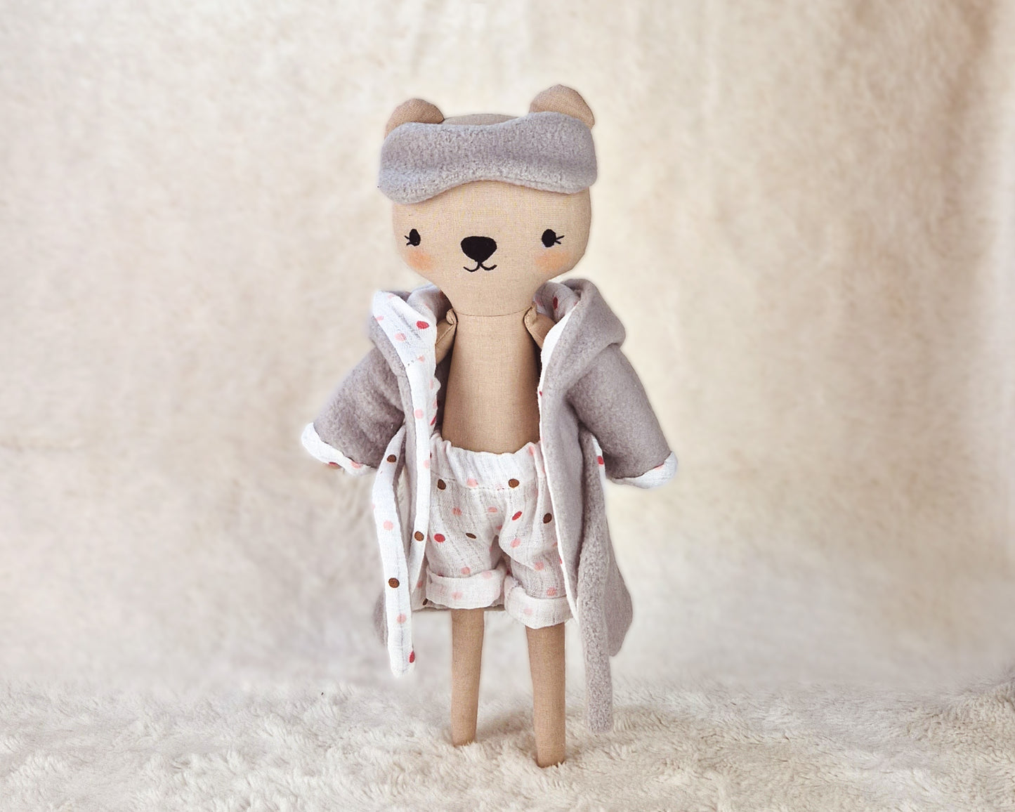 Forest doll set Bunny, Bear and Fox - PDF sewing pattern and tutorial