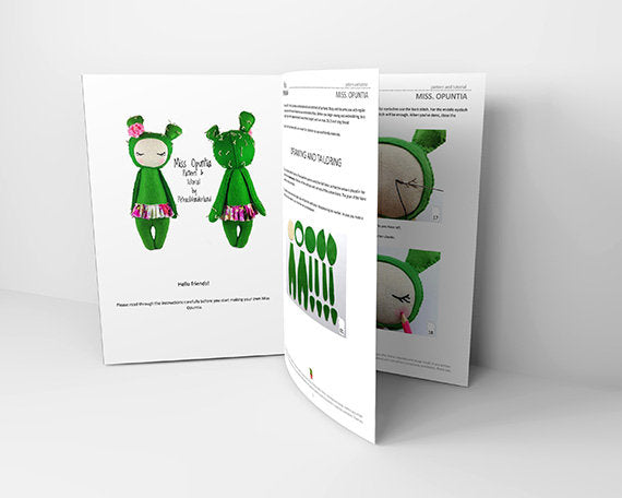 Miss Opuntia - PDF doll sewing pattern and tutorial 04