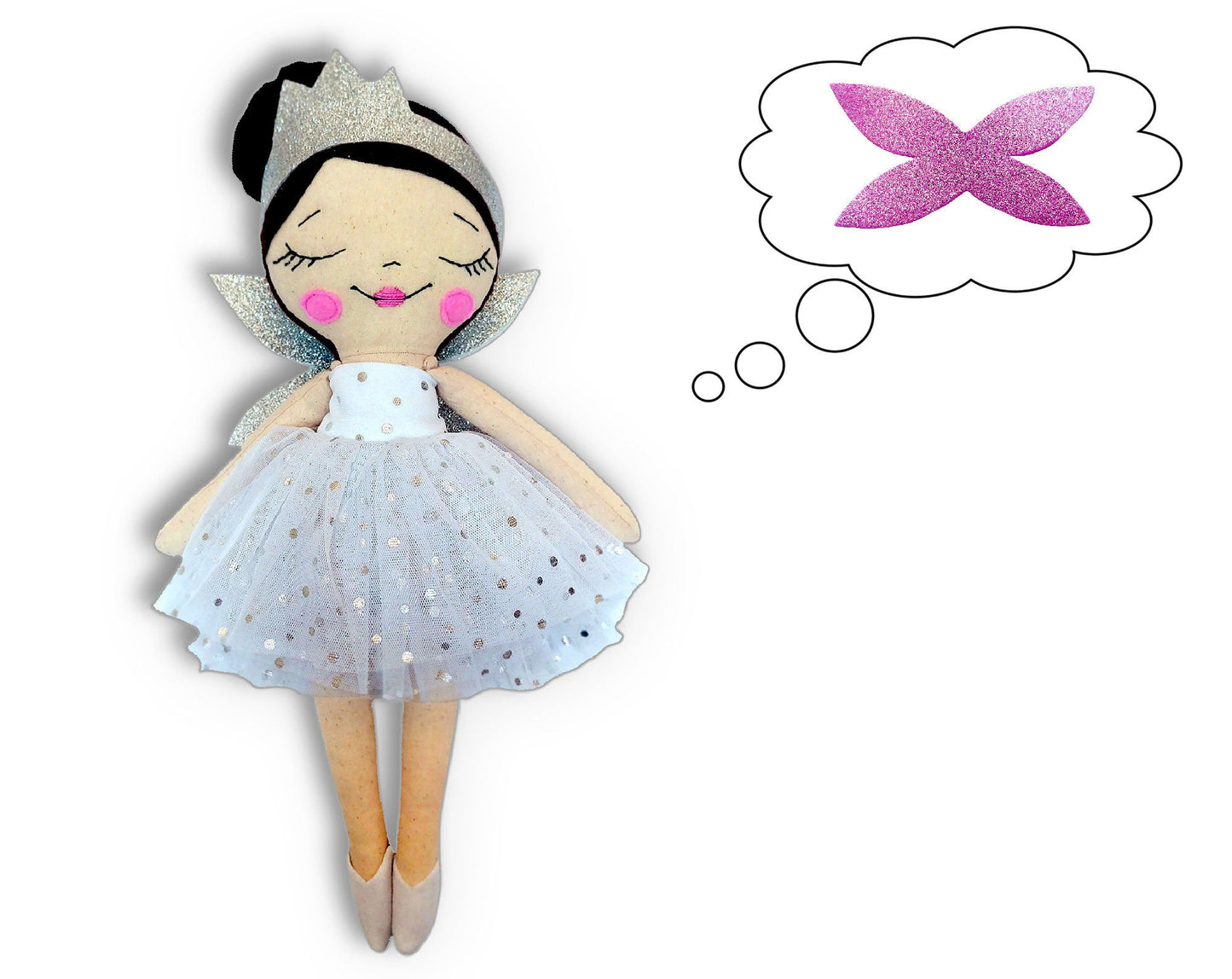 Dress and Accessories for Doll 15 inch - PDF sewing pattern and tutorial