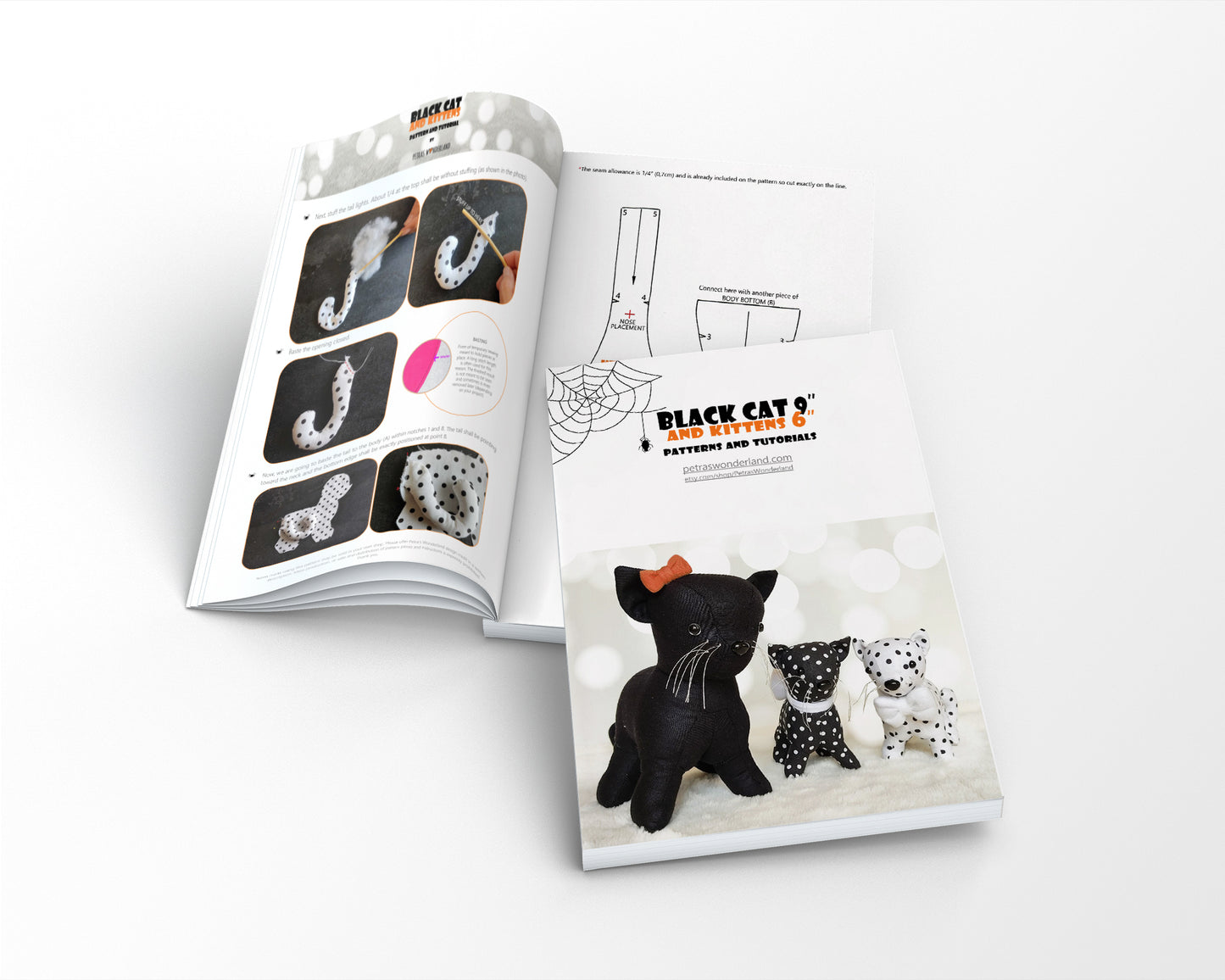 Black Cat and Kittens - PDF sewing pattern and tutorial 08