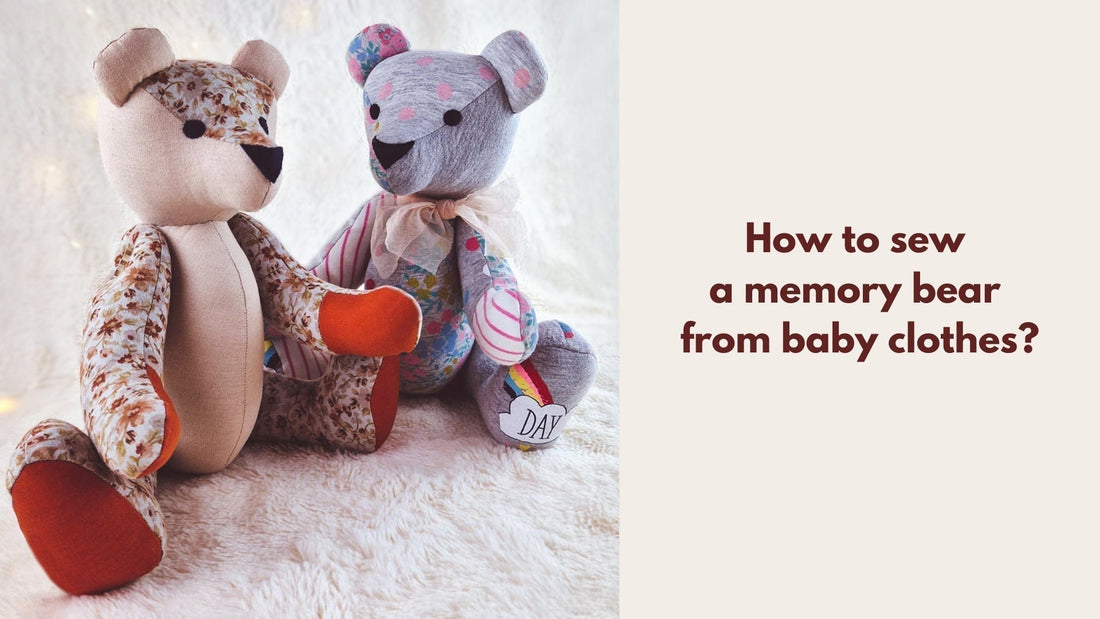 memory bear PDF sewing pattern and tutorial, step by step tutorial, easy to follow pattern