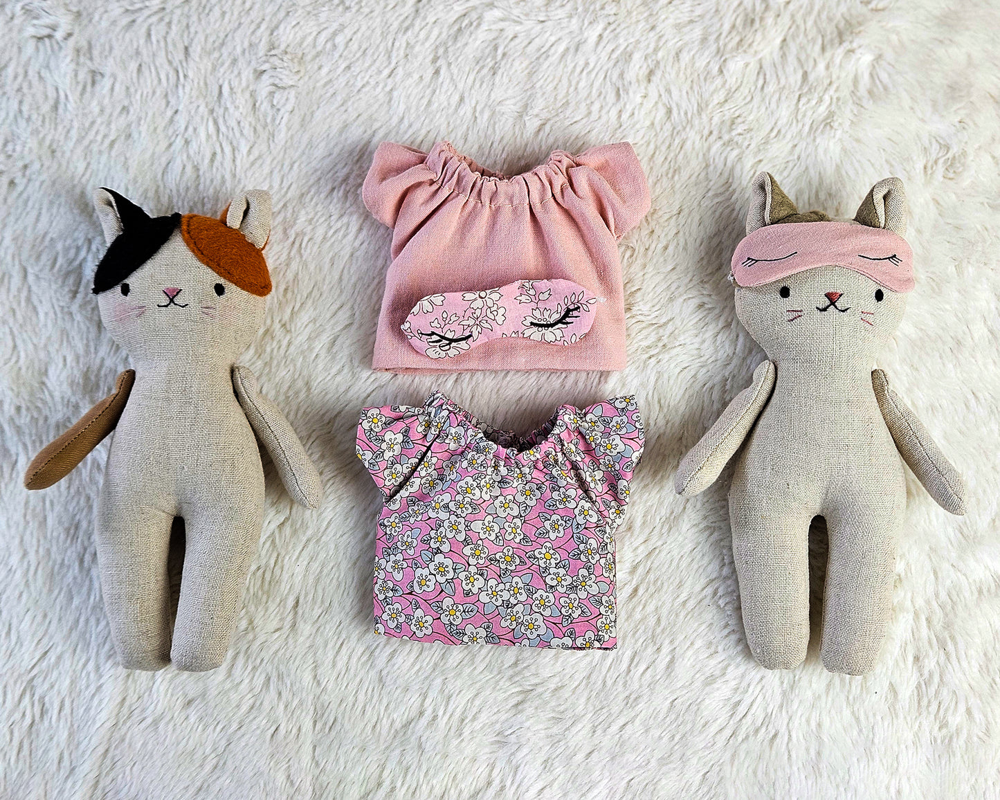 Mini Cat Doll - PDF sewing pattern and tutorial