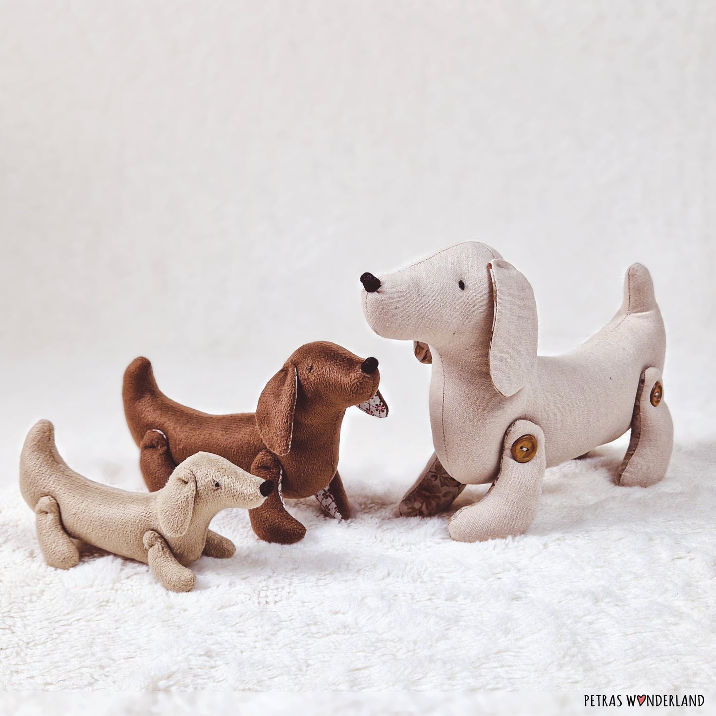 DIY Animal pets Dachshund dog - PDF sewing pattern and tutorial