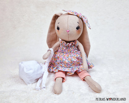 Bunny Mom and Baby - sewing pattern and tutorial