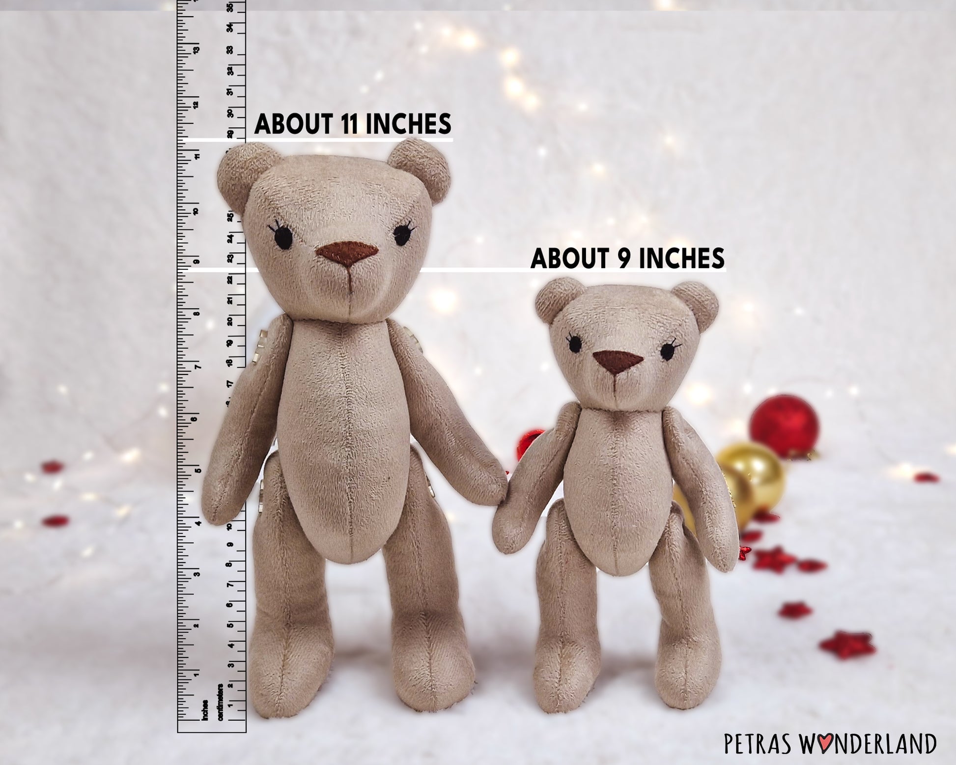 Bear Toys Family - sewing pattern and tutorial