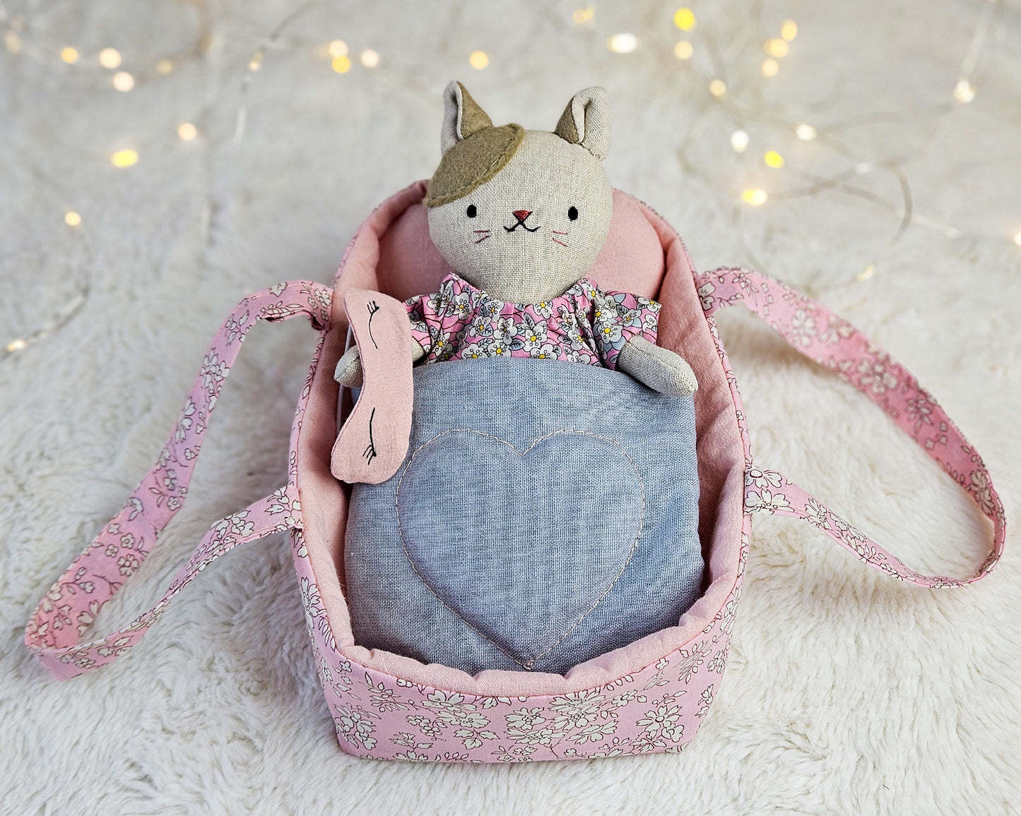 Mini Dolls Carrier set - PDF sewing pattern and tutorial