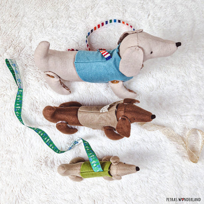 DIY Animal pets Dachshund dog - PDF sewing pattern and tutorial