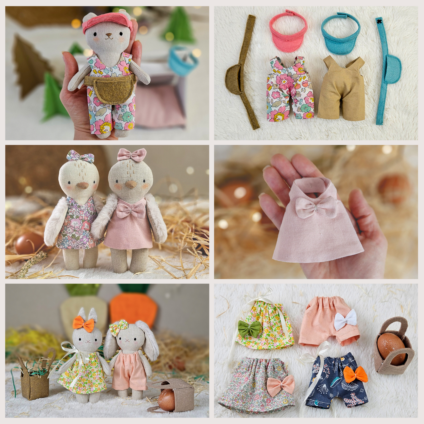 Mini toys Big Wardrobe Bundle PDF sewing pattern and tutorial
