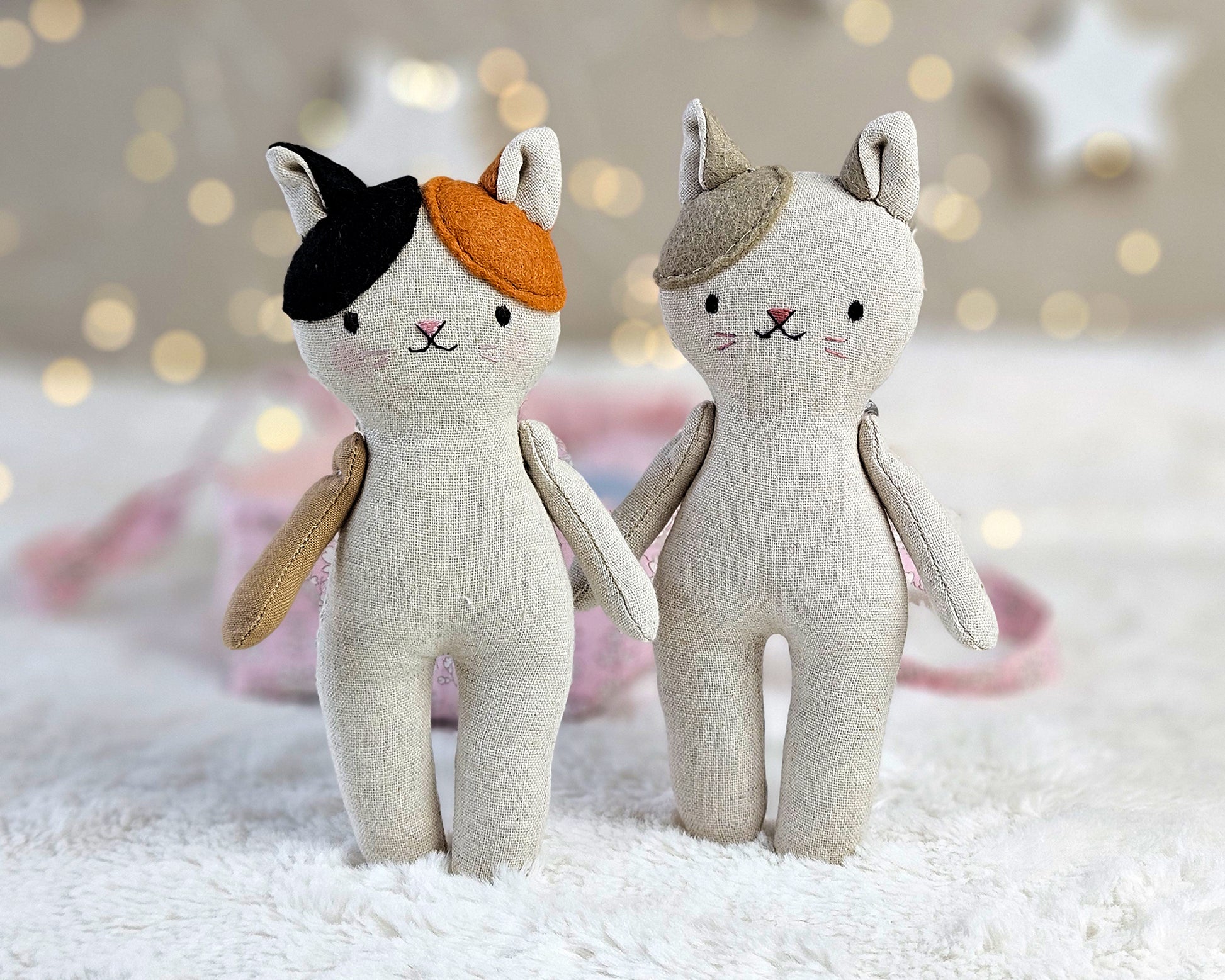 Mini Cat Doll PDF sewing pattern and tutorial – Petras Wonderland