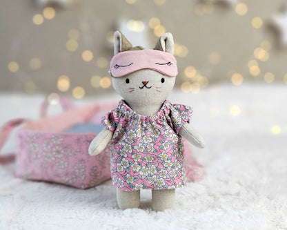 Mini Cat Doll - PDF sewing pattern and tutorial