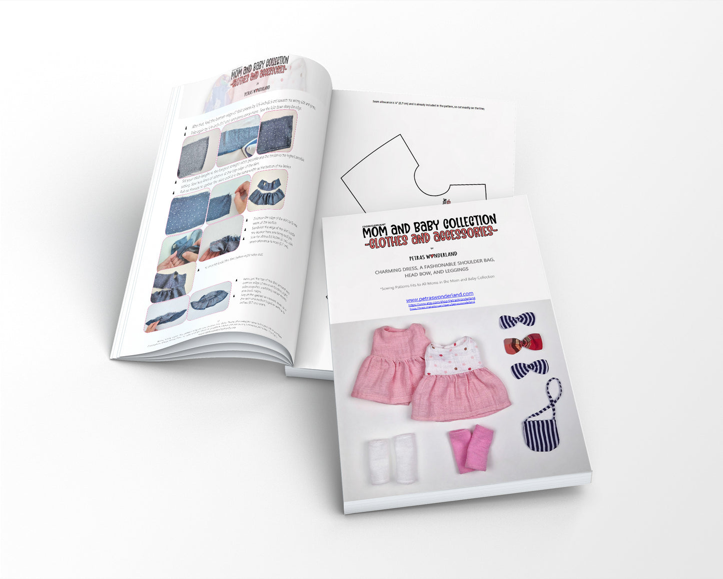 Clothes and accessories from Elephant, Mom and Baby collections - sewing pattern and tutorial