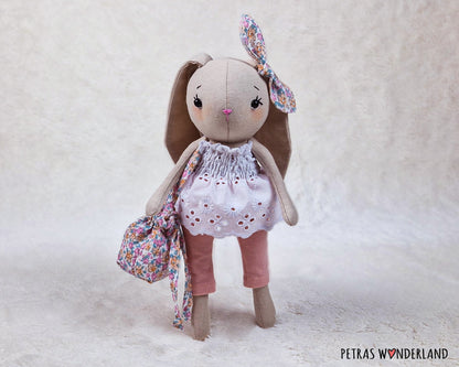 Bunny Mom and Baby - sewing pattern and tutorial