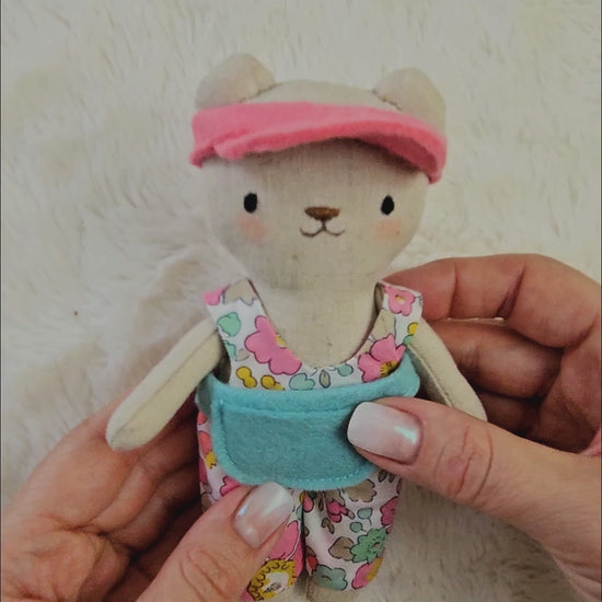 Mini Bear Doll - PDF sewing pattern and tutorial