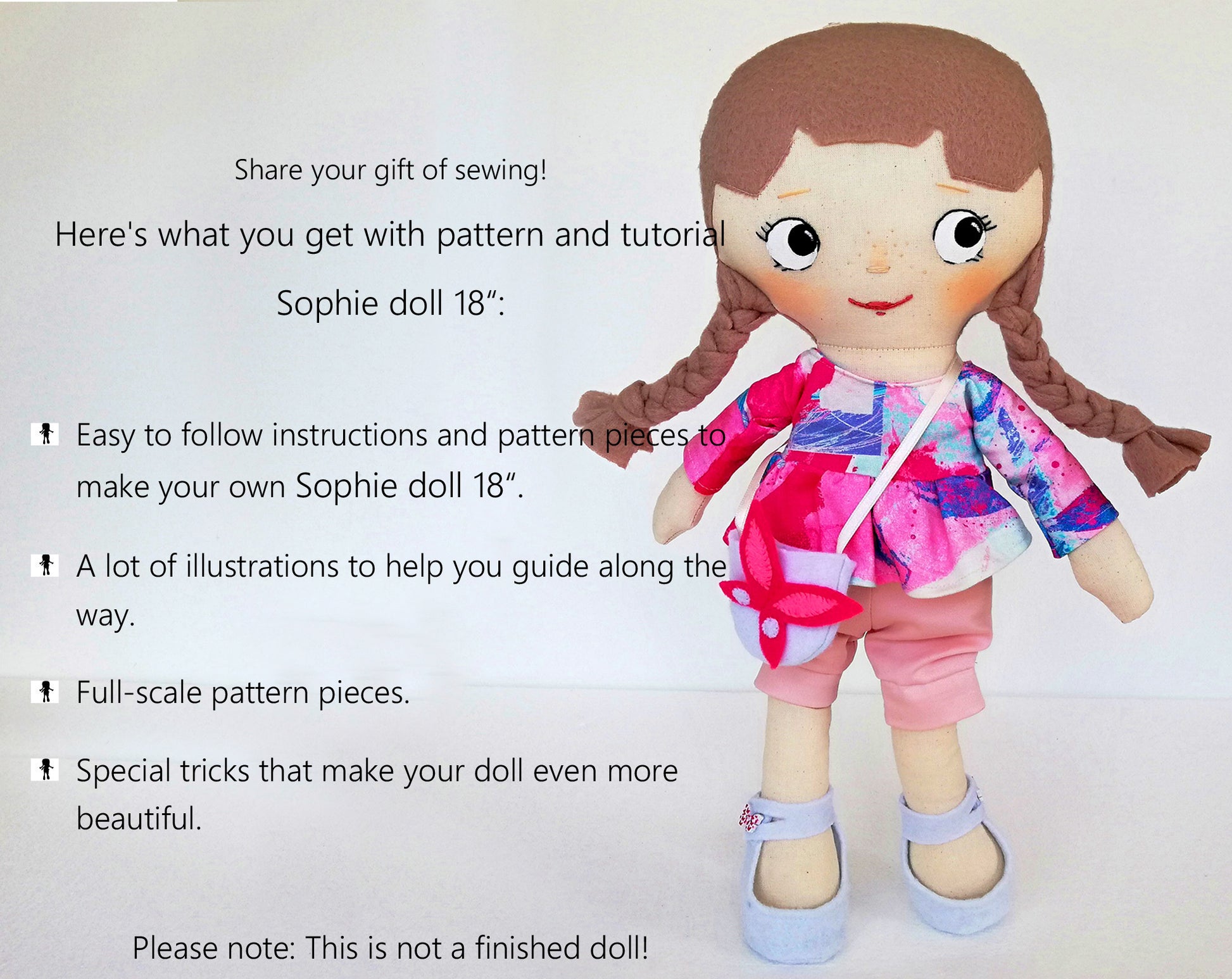 Sophie Doll - PDF doll sewing pattern and tutorial 09